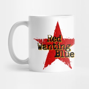 best vintage star Red Wanting Blue Mug